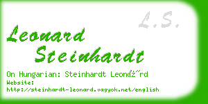 leonard steinhardt business card